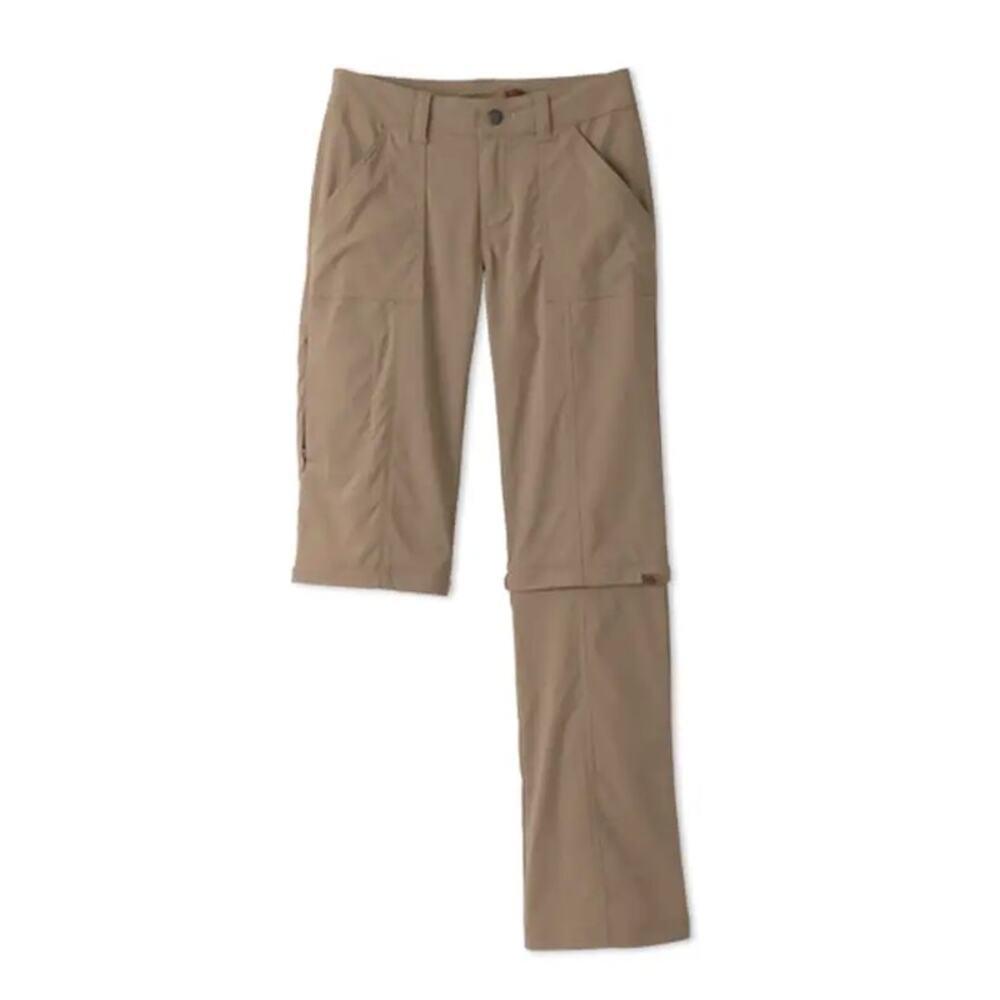 Prana Monarch Convertible Pants 8 Short Khaki Zip Off Hiking Travel Outdoor
